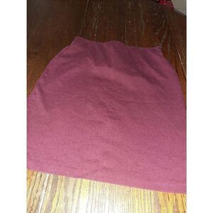 XS Old Navy Burgandy Elastic Waist Mini Midi Skirt